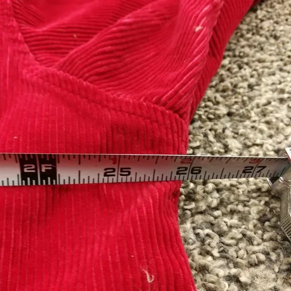 Vintage GAP Shirt Corduroy Long Sleeve Button Down Red Mens XL - Picture 5 of 7